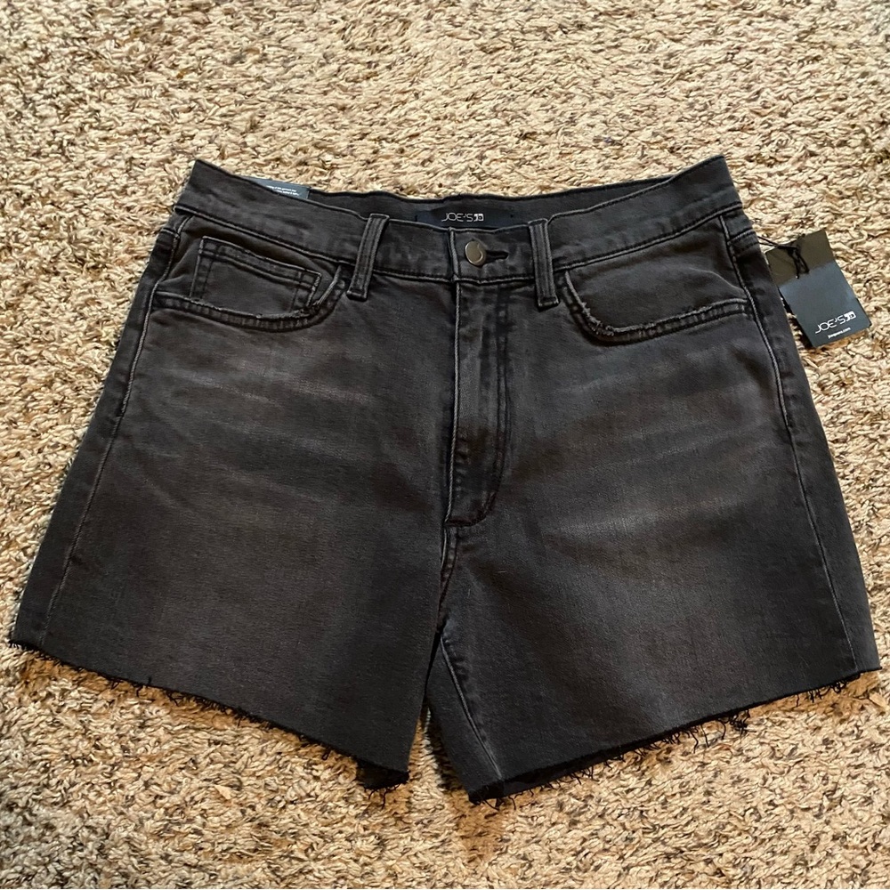 Joe's Jeans Black Jean Shorts High-Waisted Cut-Off